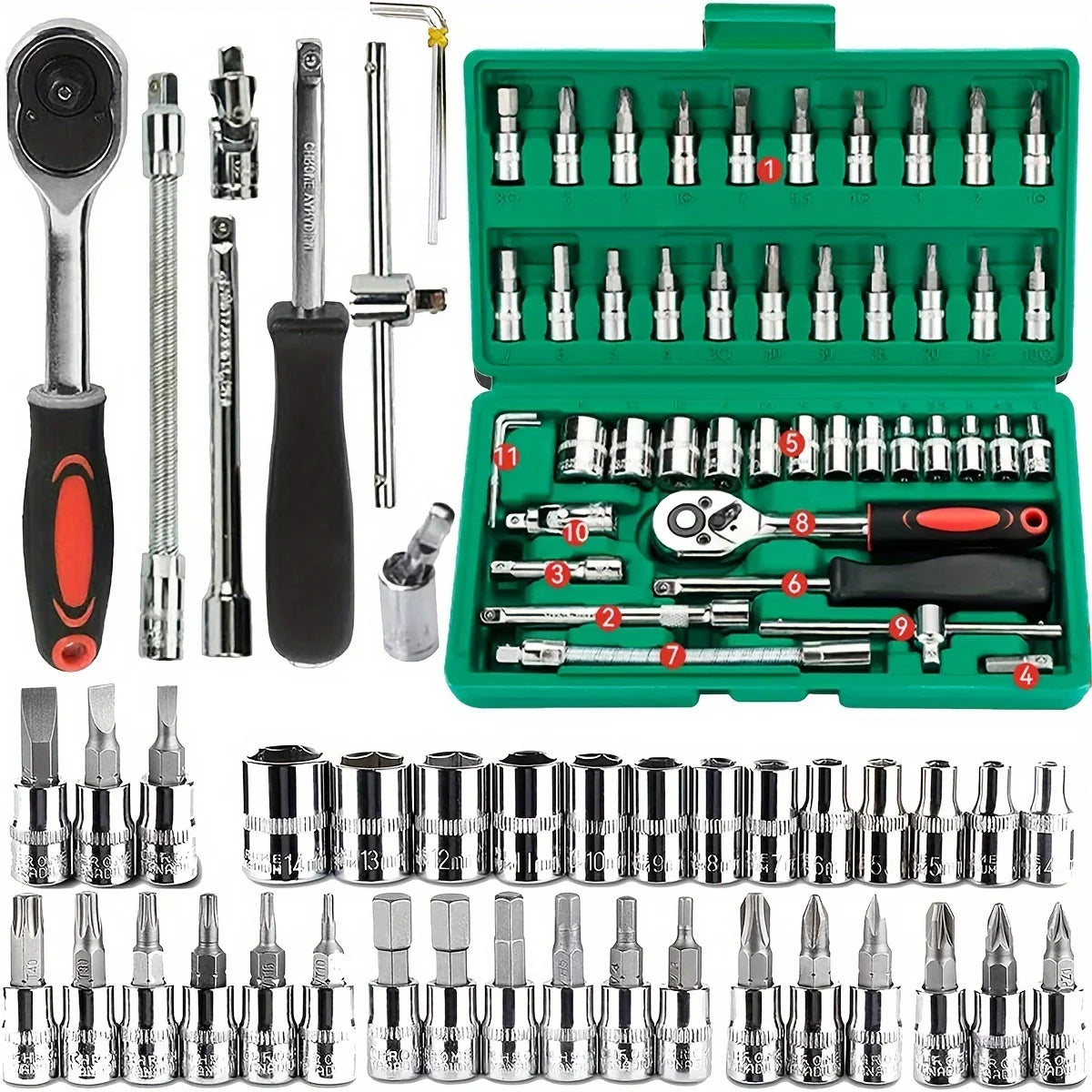 Essential 46-Piece Mechanic Tool Set
