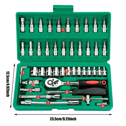Essential 46-Piece Mechanic Tool Set